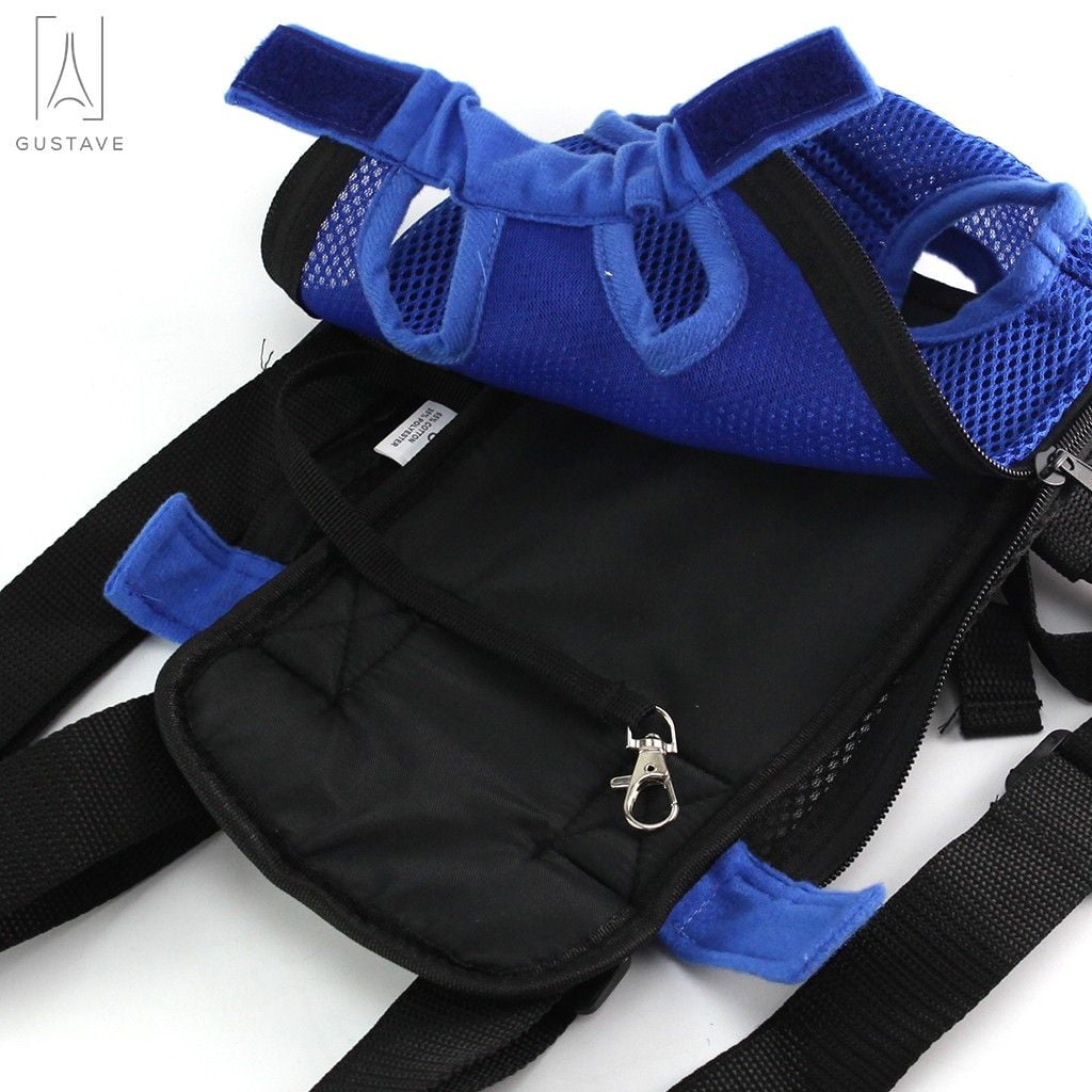 Gustave Pet Carrier Backpack Adjustable Straps, Legs Out, Pet Front Cat Dog Mesh Carrier Backpack Travel Bag for Small and Medium Dogs and Cats "Pink, L"