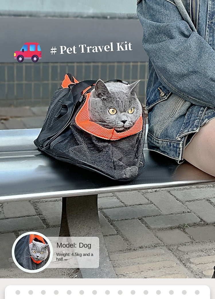 Pet Carrier Backpack for Cats and Dogs - Lightweight and Breathable, Great for Travel and Commuting - Foldable, Shoulder or Handheld, Perfect for Outdoor Adventures