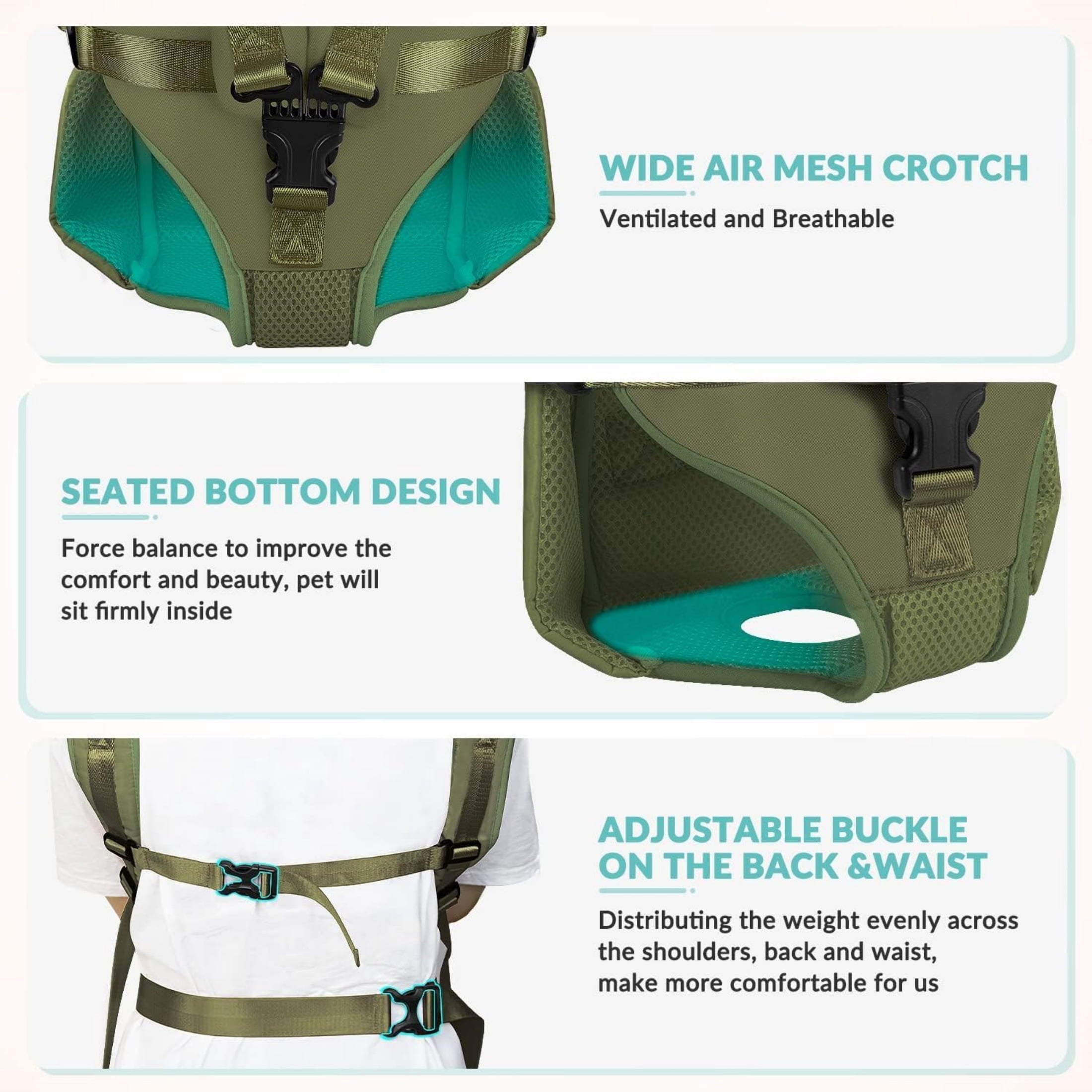 Newborn Brand Pet Front Dog Carrier Backpacks Adjustable For Hiking Cycling