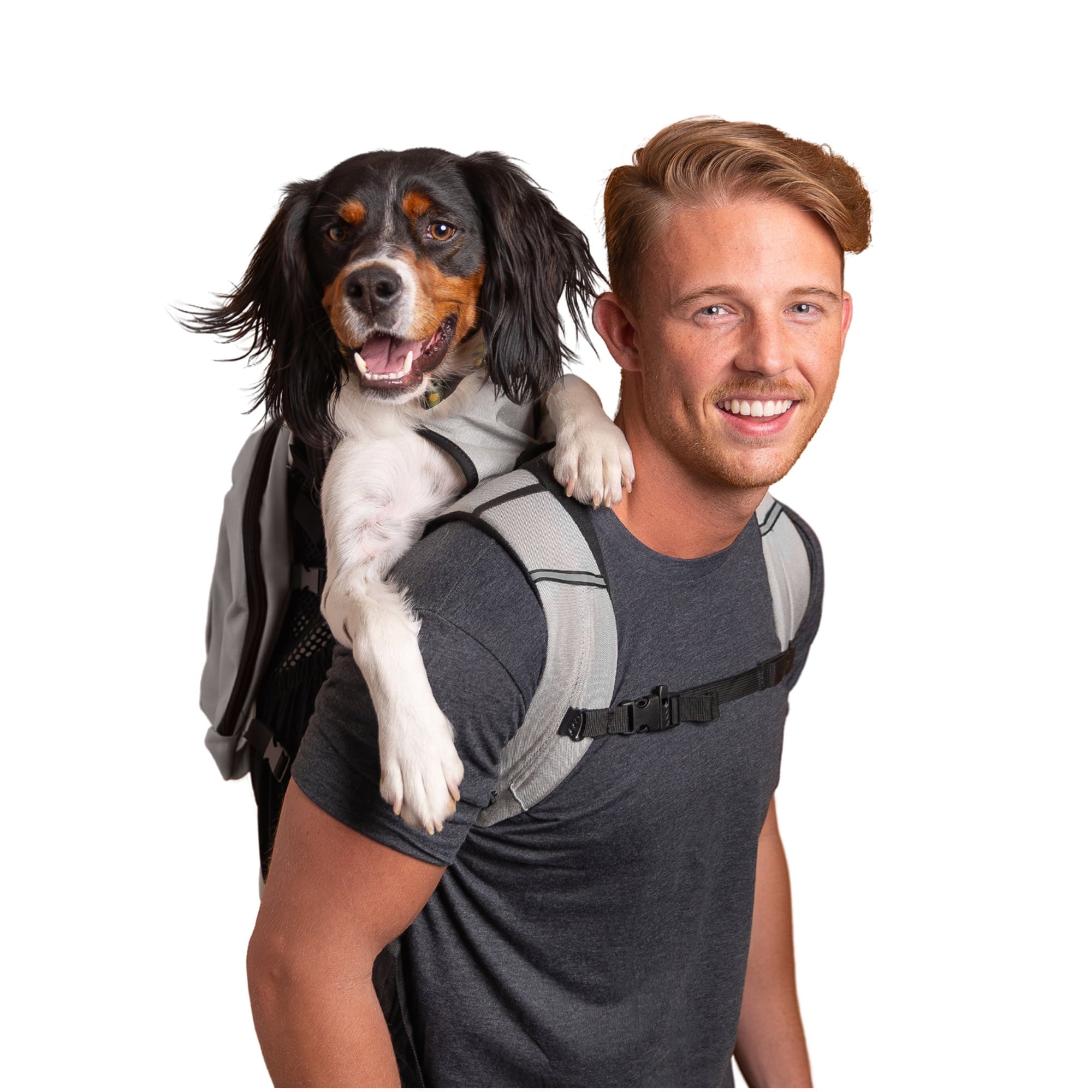 K9 Sport Sack Large Padded Back Panel Pet Carrier Backpack, Grey, 40 lb Limit
