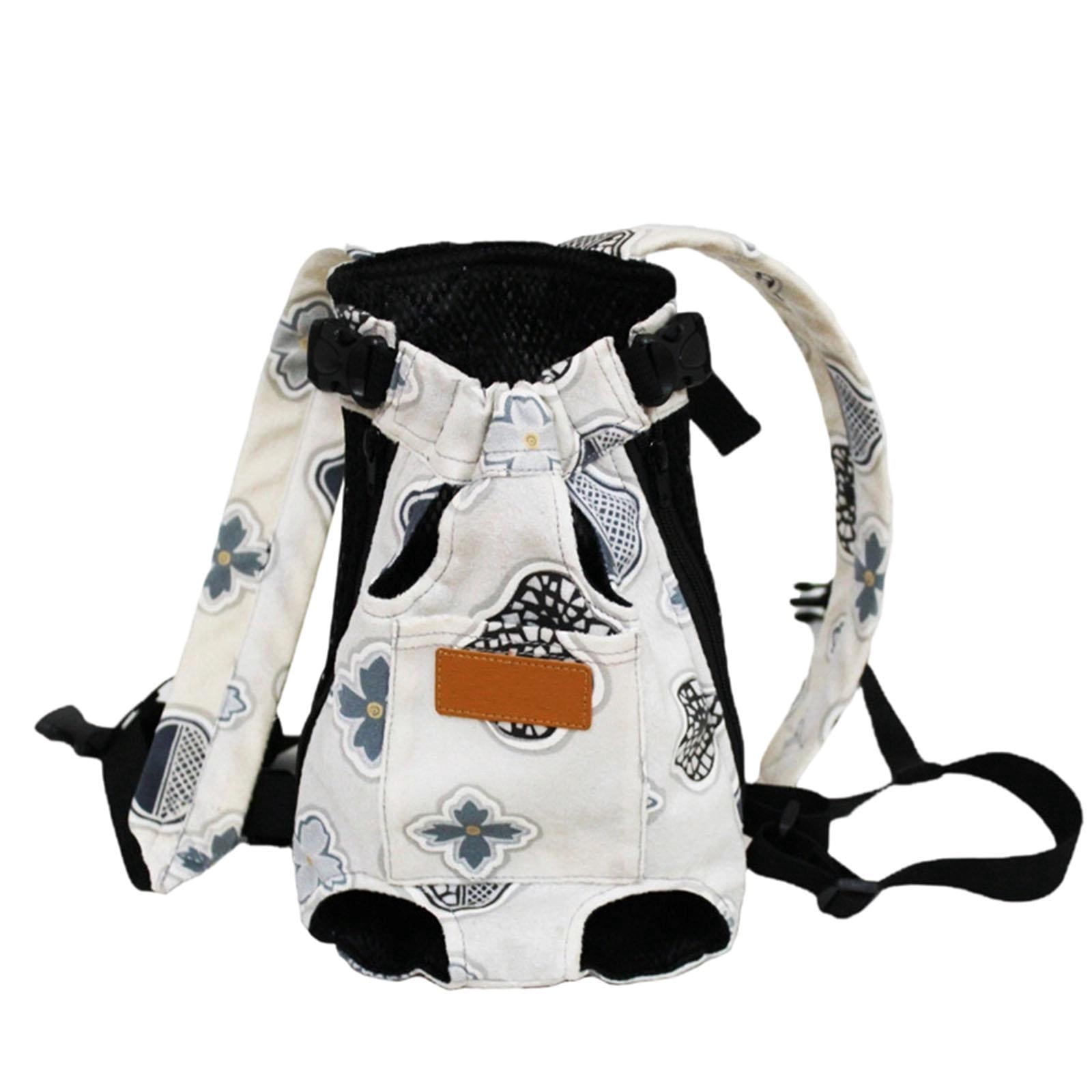 Dog Backpack CarrierforSmall Dogs, Pet Sling CarrierforSmall Dogs, Adjustable Backpack Straps, 13X19 In, Floral Print, 1 Pc, Pet Travel Carrier, Dog Front Carrier