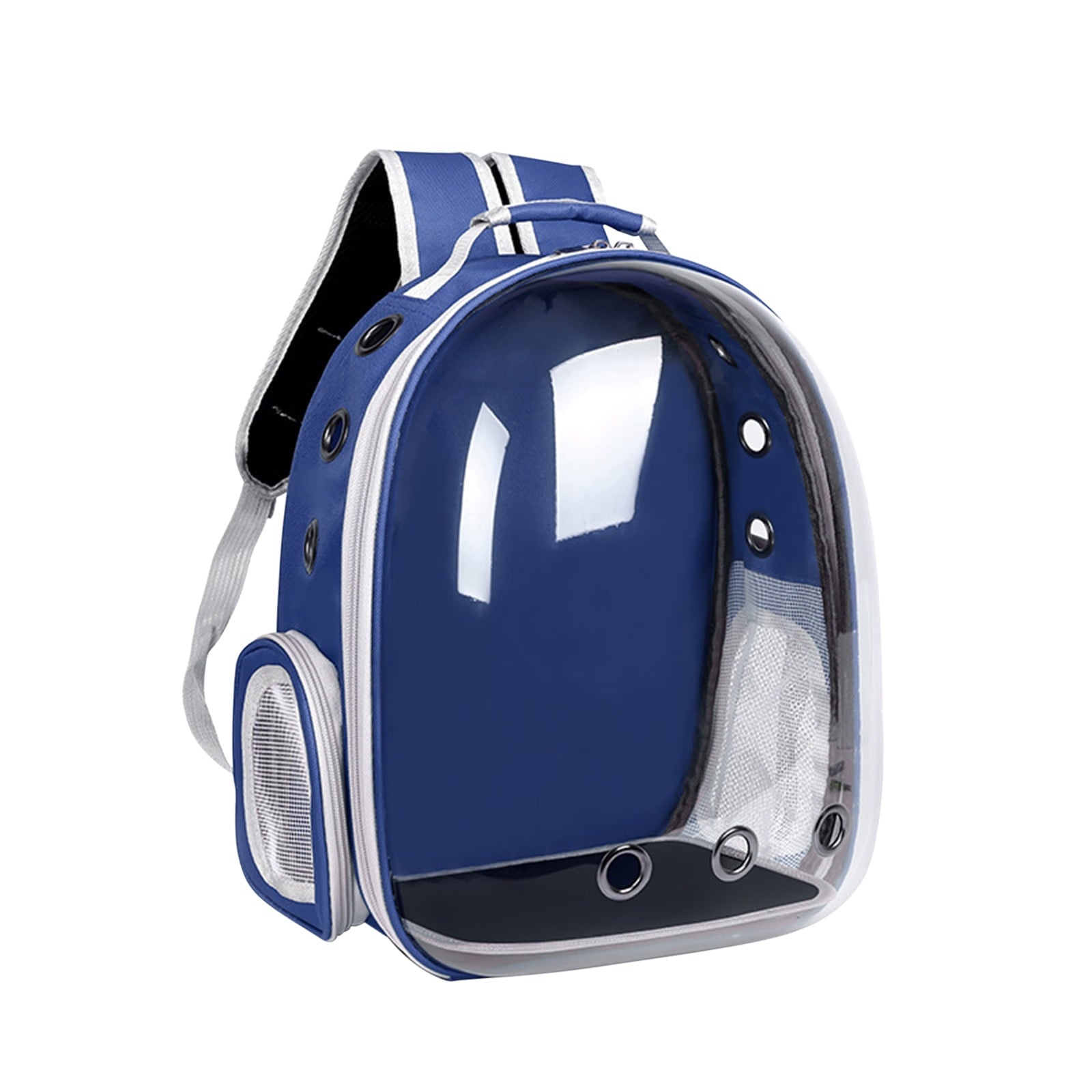 WZXPWT Ventilated Outdoor Pet Carrier Backpack, Anti-Escape Space Capsule Dog Bag - Adjustable Shoulder Hiking Pack for Camping/Puppy Travel(Light Blue)