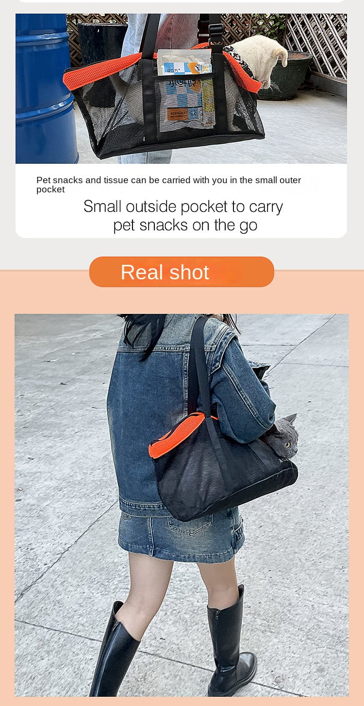 Pet Carrier Backpack for Cats and Dogs - Lightweight and Breathable, Great for Travel and Commuting - Foldable, Shoulder or Handheld, Perfect for Outdoor Adventures