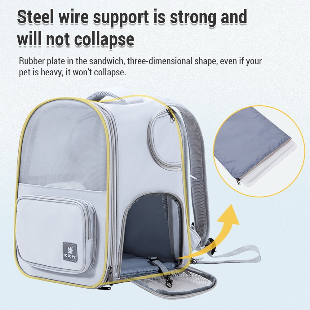 Cat Carrier - Expandable Pet Backpack Carrier for Cats up to 13lbs, Dogs up to 11lbs, Cat  Dog Carrier Backpack for Travel Hiking