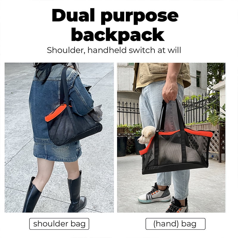 Pet Carrier Backpack for Cats and Dogs - Lightweight and Breathable, Great for Travel and Commuting - Foldable, Shoulder or Handheld, Perfect for Outdoor Adventures