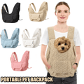 17.7" Pet Carrier Backpack,Adjustable Pet Front Cat Dog Carrier Backpack Travel Bag For Small Medium Dogs Cats And Rabbits,Safety Strap With Removable Bottom Plate For Camping Hiking Traveling
