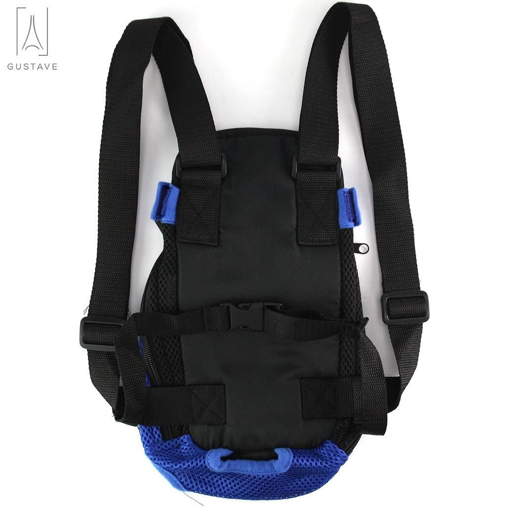 Gustave Pet Carrier Backpack Adjustable Straps, Legs Out, Pet Front Cat Dog Mesh Carrier Backpack Travel Bag for Small and Medium Dogs and Cats "Pink, L"