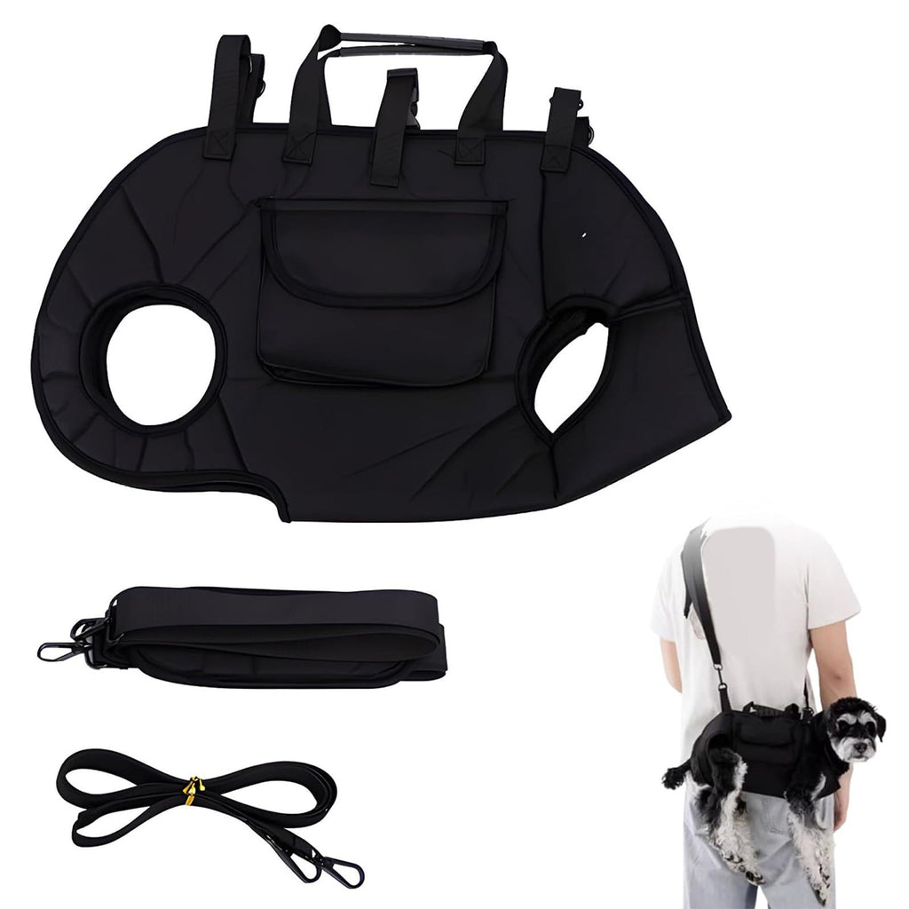Portable Pet Carrier Backpacks Hand and Shoulder Carry Built in Safety Leash and Breathable for Comfortable Dog Travel