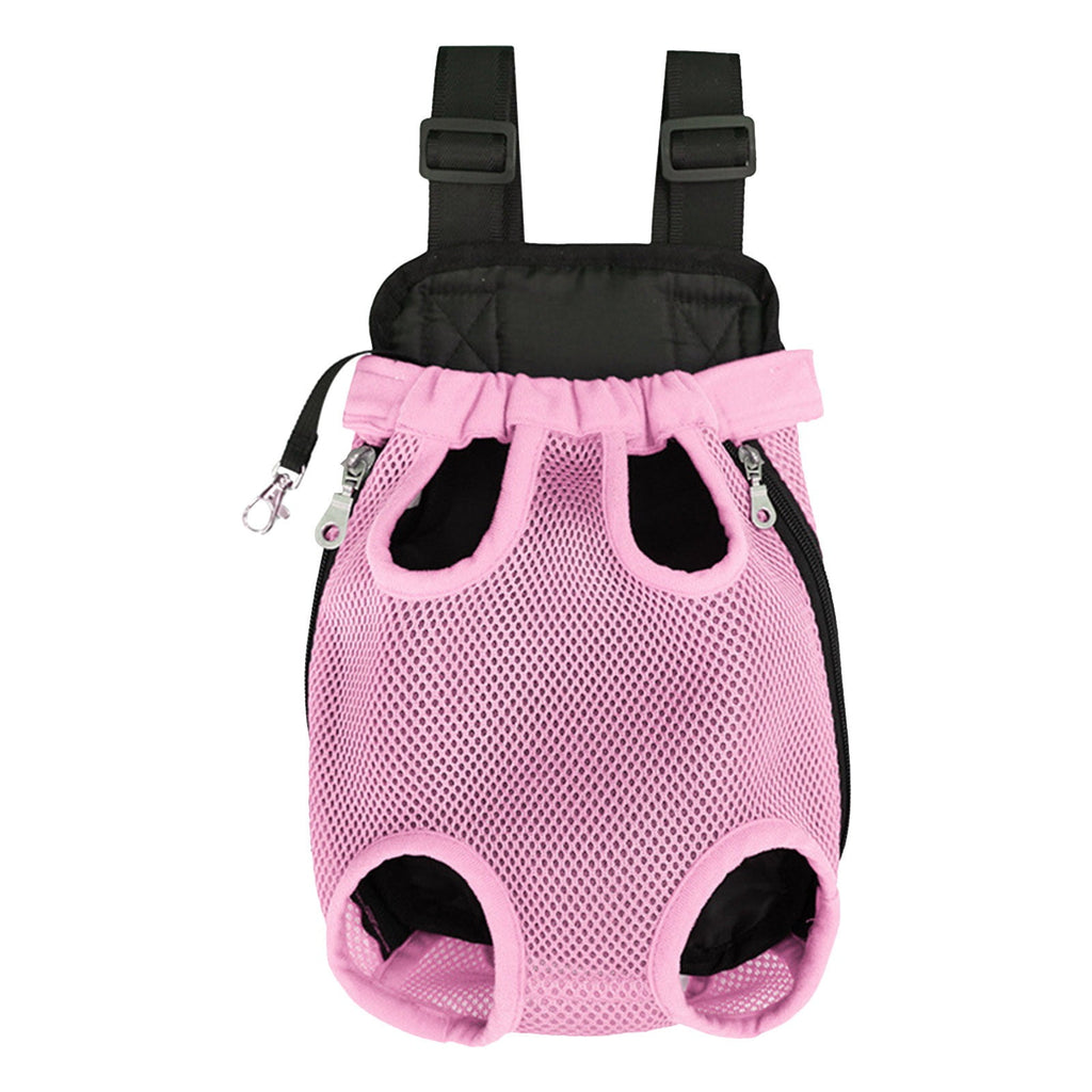 Mesh Pet Backpack Carrier with Breathable Design, Ergonomic Shoulder Straps, Transparent Window, Durable Construction for Small Dogs and Cats, Outdoor Travel Accessory