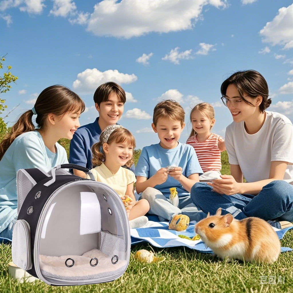 Portable Rabbit Backpack Carrier Space Capsule Bubble Window Pet Carrier Cage Travel for Bunny, Bearded Dragon, Squirrel, Tortoise, Bird, Lizard, Sugar Glider