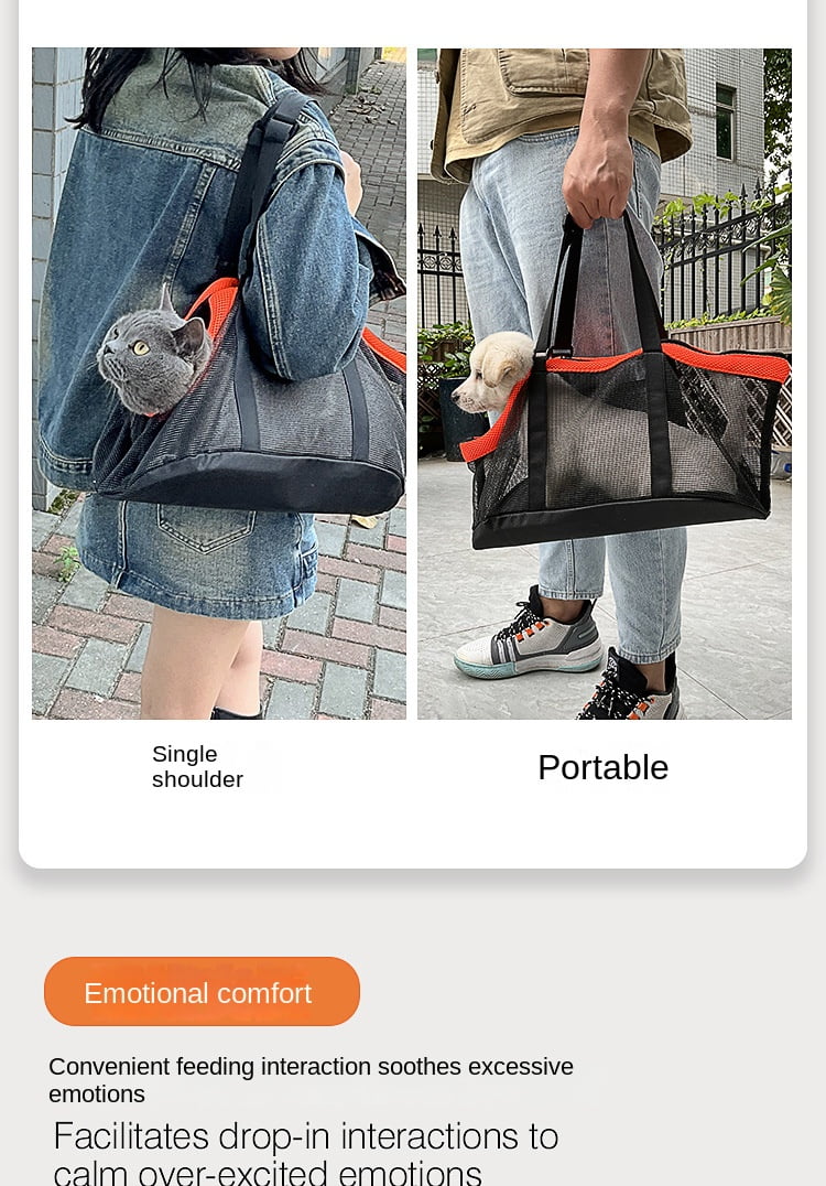 Pet Carrier Backpack for Cats and Dogs - Lightweight and Breathable, Great for Travel and Commuting - Foldable, Shoulder or Handheld, Perfect for Outdoor Adventures