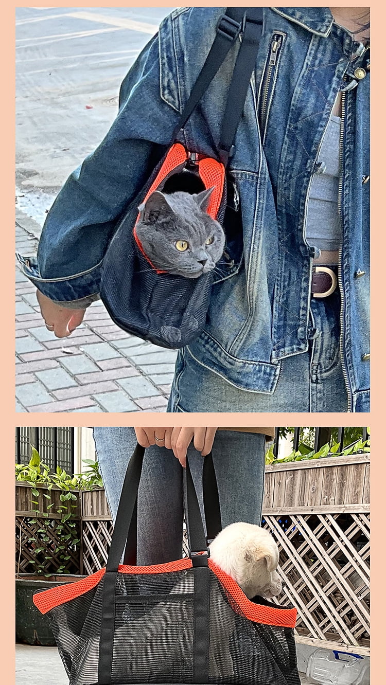 Pet Carrier Backpack for Cats and Dogs - Lightweight and Breathable, Great for Travel and Commuting - Foldable, Shoulder or Handheld, Perfect for Outdoor Adventures