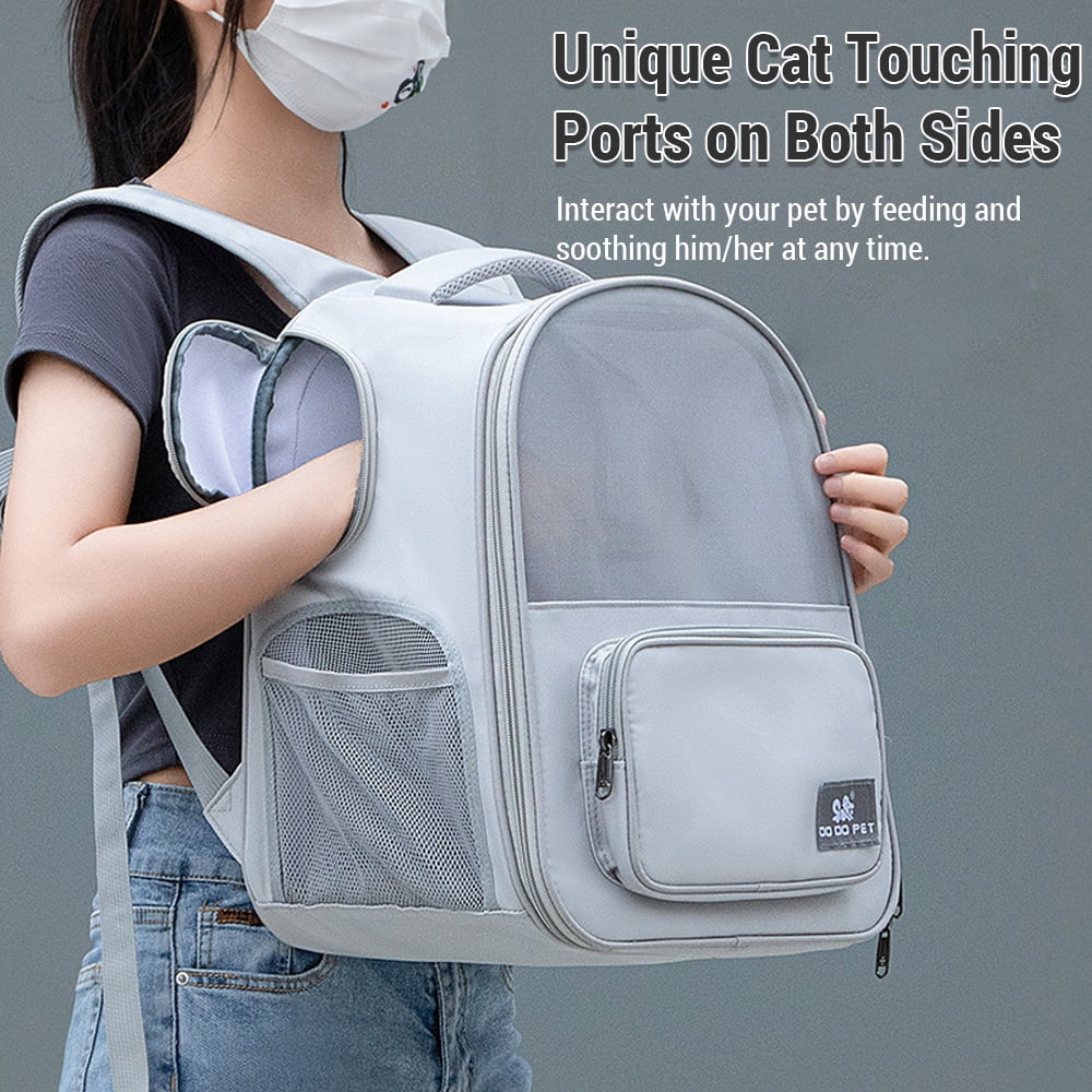 Cat Carrier - Expandable Pet Backpack Carrier for Cats up to 13lbs, Dogs up to 11lbs, Cat  Dog Carrier Backpack for Travel Hiking