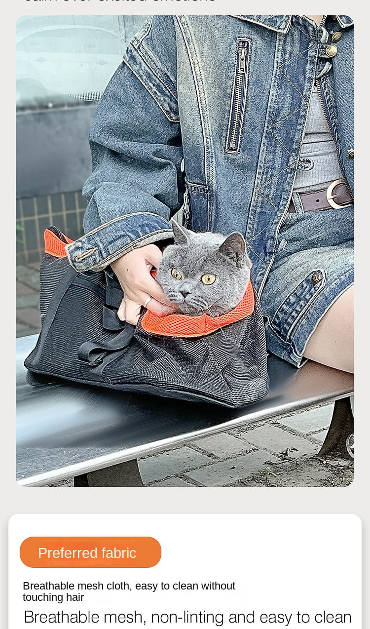 Pet Carrier Backpack for Cats and Dogs - Lightweight and Breathable, Great for Travel and Commuting - Foldable, Shoulder or Handheld, Perfect for Outdoor Adventures