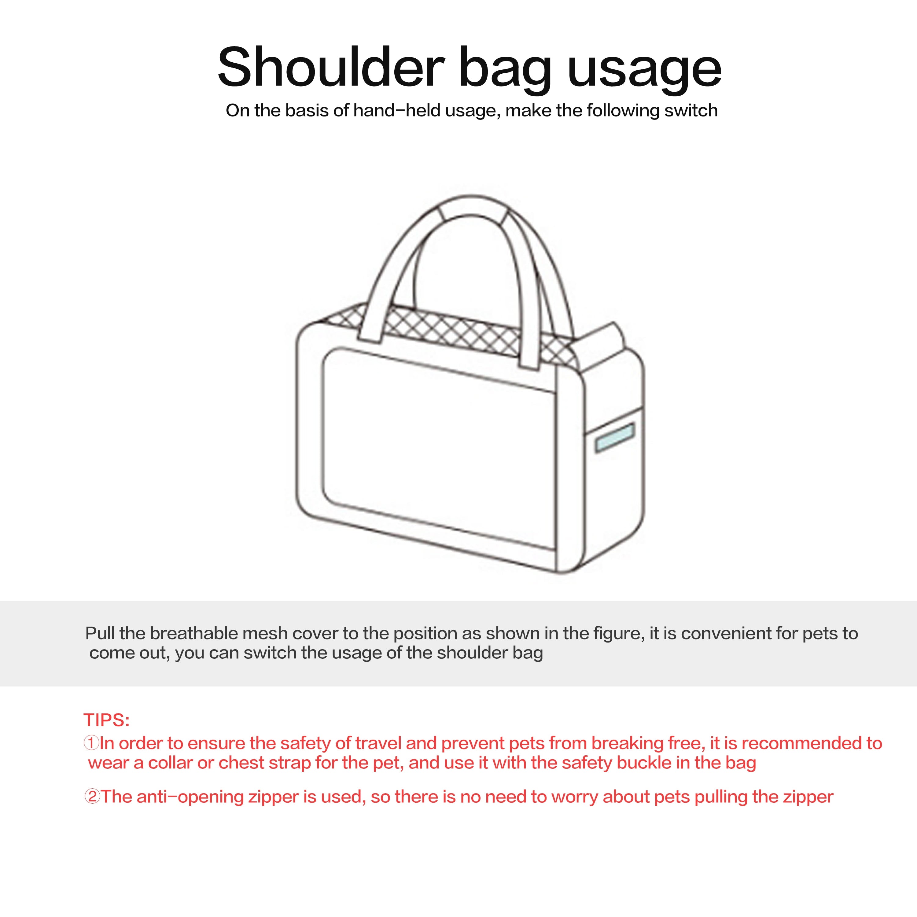 Pet Carrier Backpack Handbag Shoulder Bag Soft Sided for Up 10 lb Cats and Small Dogs Portable Travel Pet Bag