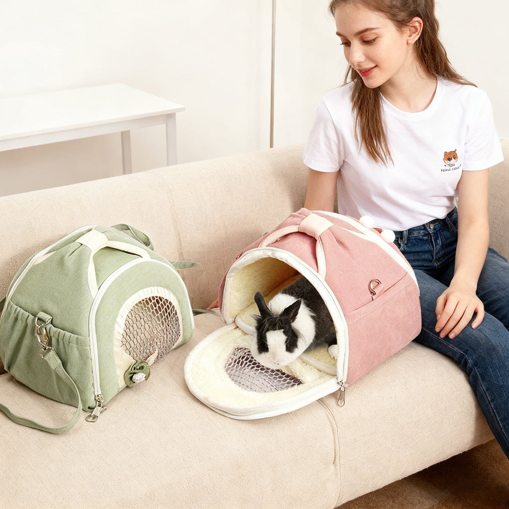 Crossbody Visible Small Pet Carrier Backpack For Outdoor Use, Breathable & Warm Portable Anti - Loss Pet Carrier With Adjustable Straps For Small Pets During Vet Visits, Daily