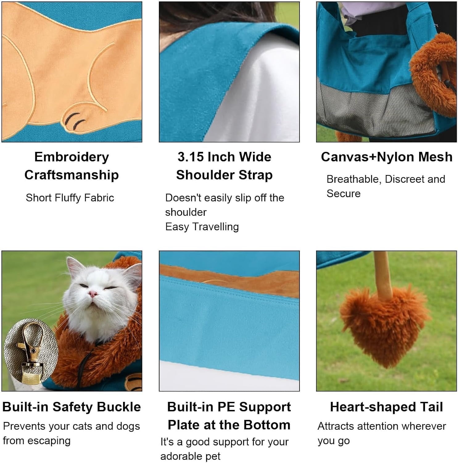 Lion-Shaped Pet Carrier Backpack – Cute & Cozy Animal Design for Small Dogs & Cats, Breathable Travel Shoulder Bag for Outdoor Walking, Hiking & Daily Use