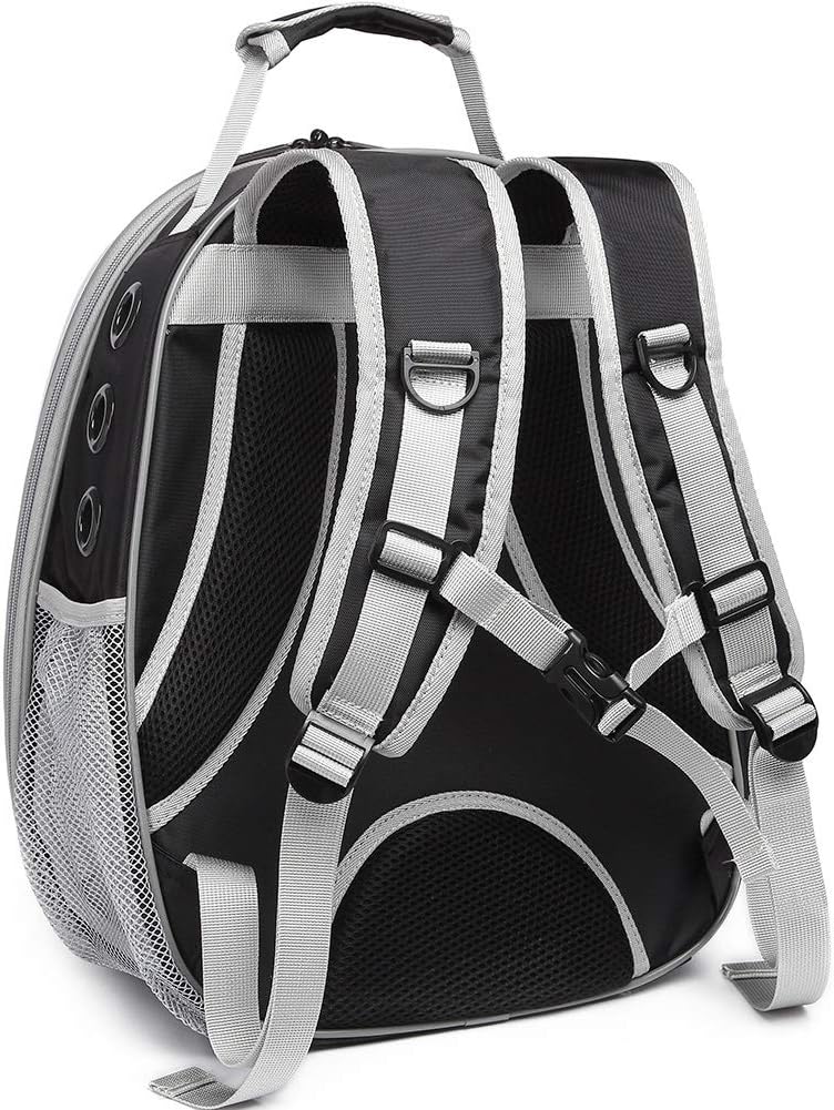 LAIRIES Dual Expandable Cat Backpack Carrier Front & Back Extension Pet Backpack Carrier, Fit up to 20 lbs, Bubble Capsule Dog Backpack Travel, Hiking & Outdoor Backpack