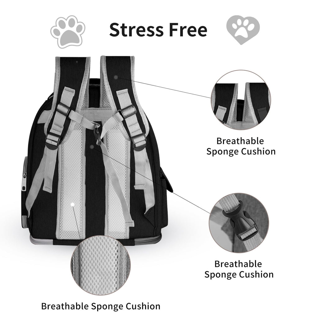 Cat Backpack Carrier for Cats and Small Dogs, Breathable Cat Bubble Backpack, Airline Approved Pet Travel Carrier for Hiking Camping Outdoor