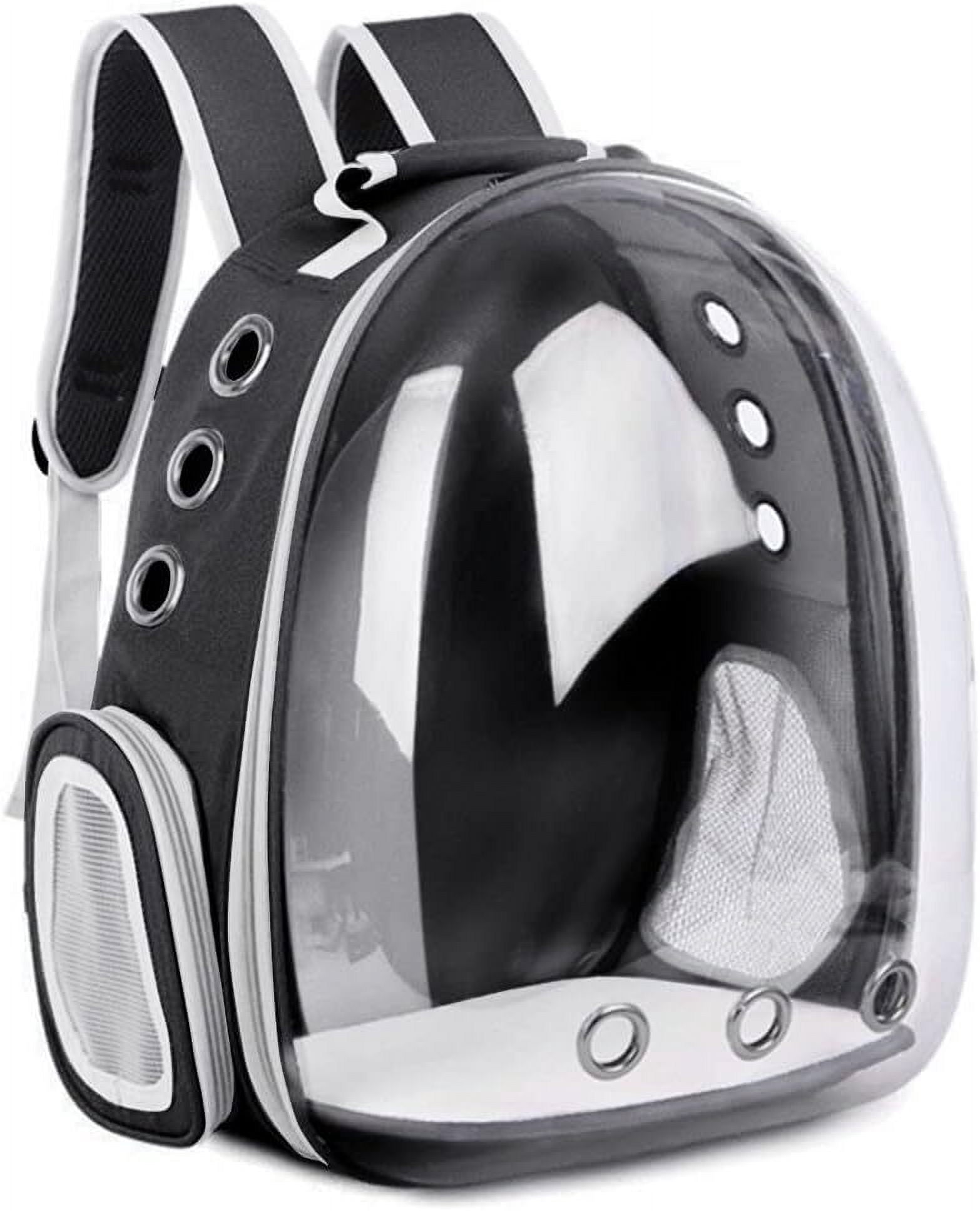Cat Backpack Carriers Bag, 12.6"x10.24"x16.14"(LxWxH) Waterproof Breathable Pet Carrier Airline Approved for Cat & Small Dog (Black)