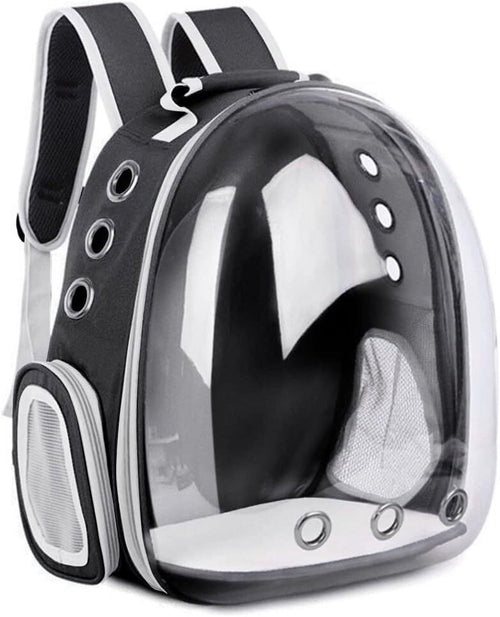 Cat Backpack Carriers Bag, 12.6"x10.24"x16.14"(LxWxH) Waterproof Breathable Pet Carrier Airline Approved for Cat & Small Dog (Black)