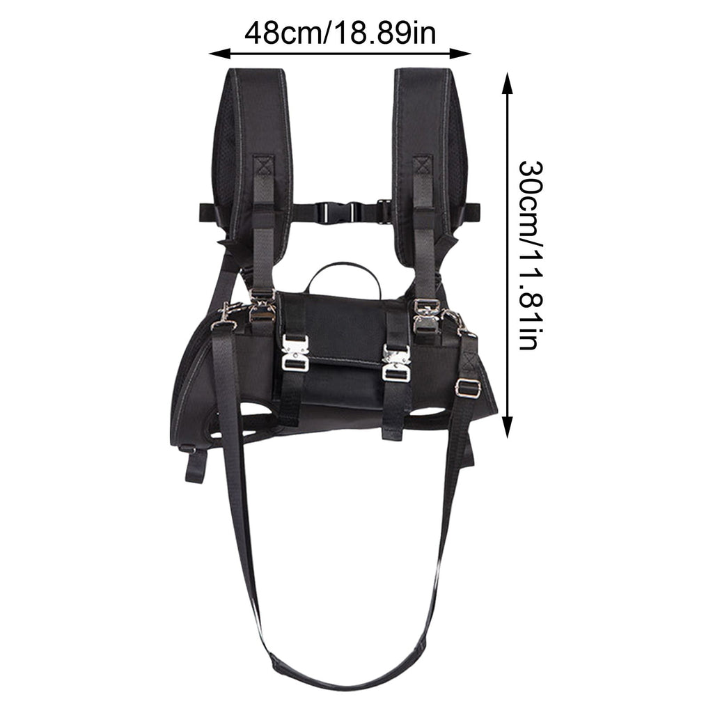 Dog Backpack Carrier for Medium to Large Dogs, Spine-Friendly Horizontal Pet Carrier with Adjustable Straps and Legs-Out Design for Hiking and Travel 1PC