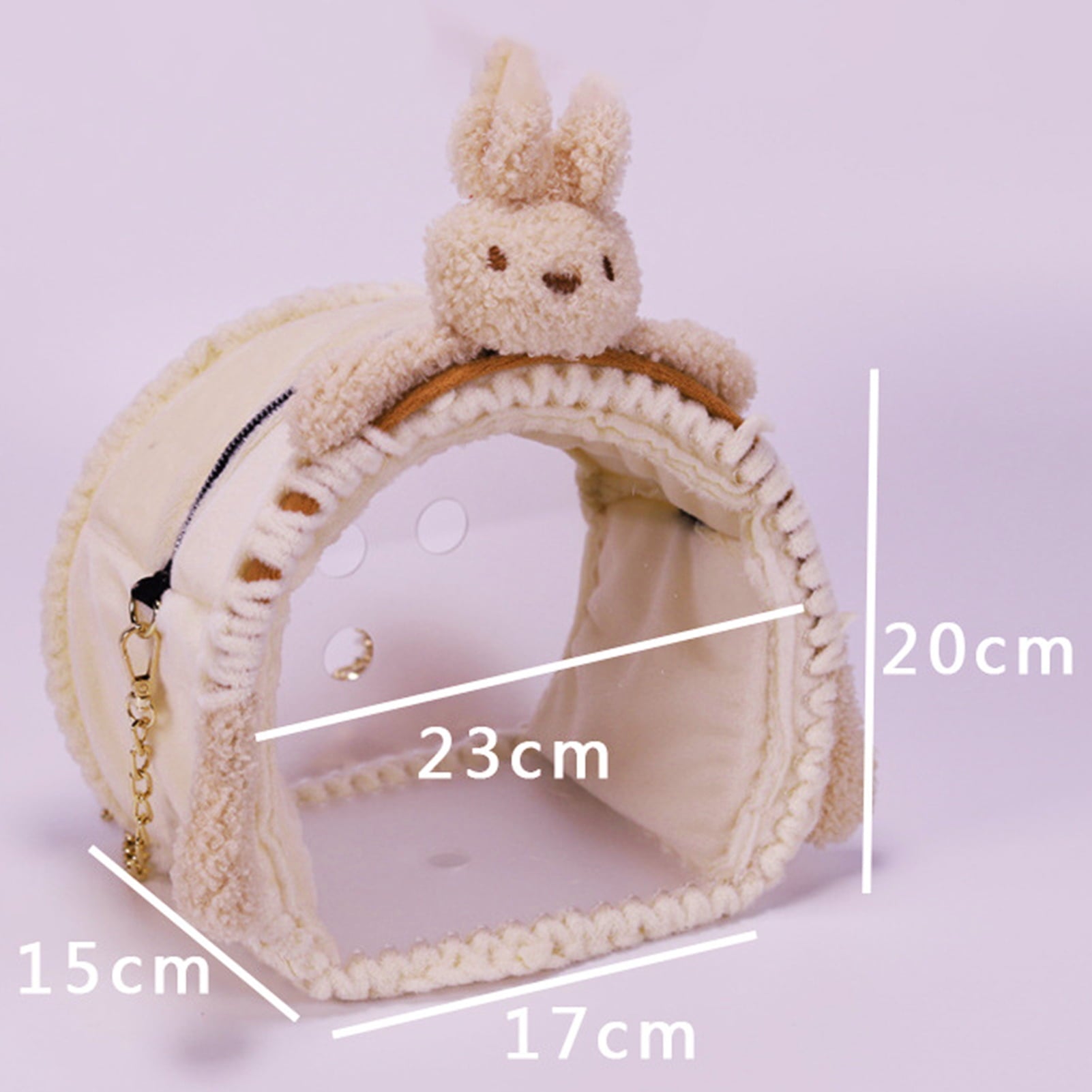 Cheer.US Pet Carrier Backpack, Cute Doll Decor Portable Small Animals Hamster Chinchilla, Designed for Travel, Hiking, Walking & Outdoor Use