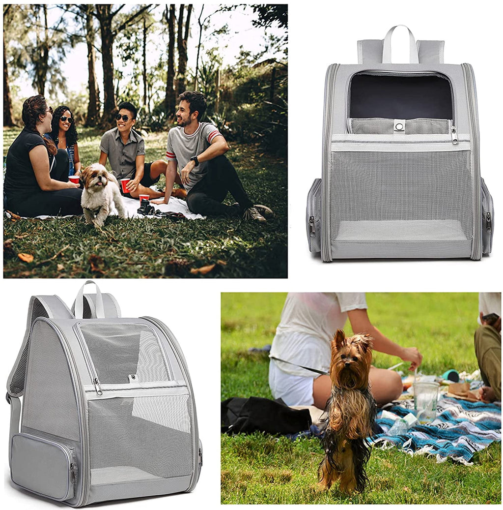 Xlhshop Mesh Bubble Pet Carrier Backpack, Breathable Travel Bag for Cats & Small Dogs