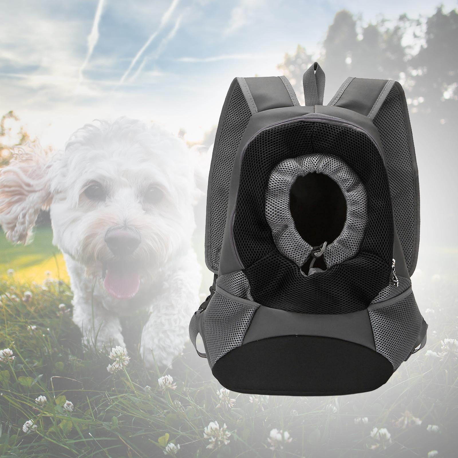 perfeclan Dog Carrier Backpack, Pet Carrier Backpack, Side Mesh Pocket, Small Dog Front Backpack, Small Pet Travel Bag for Hiking Travel L