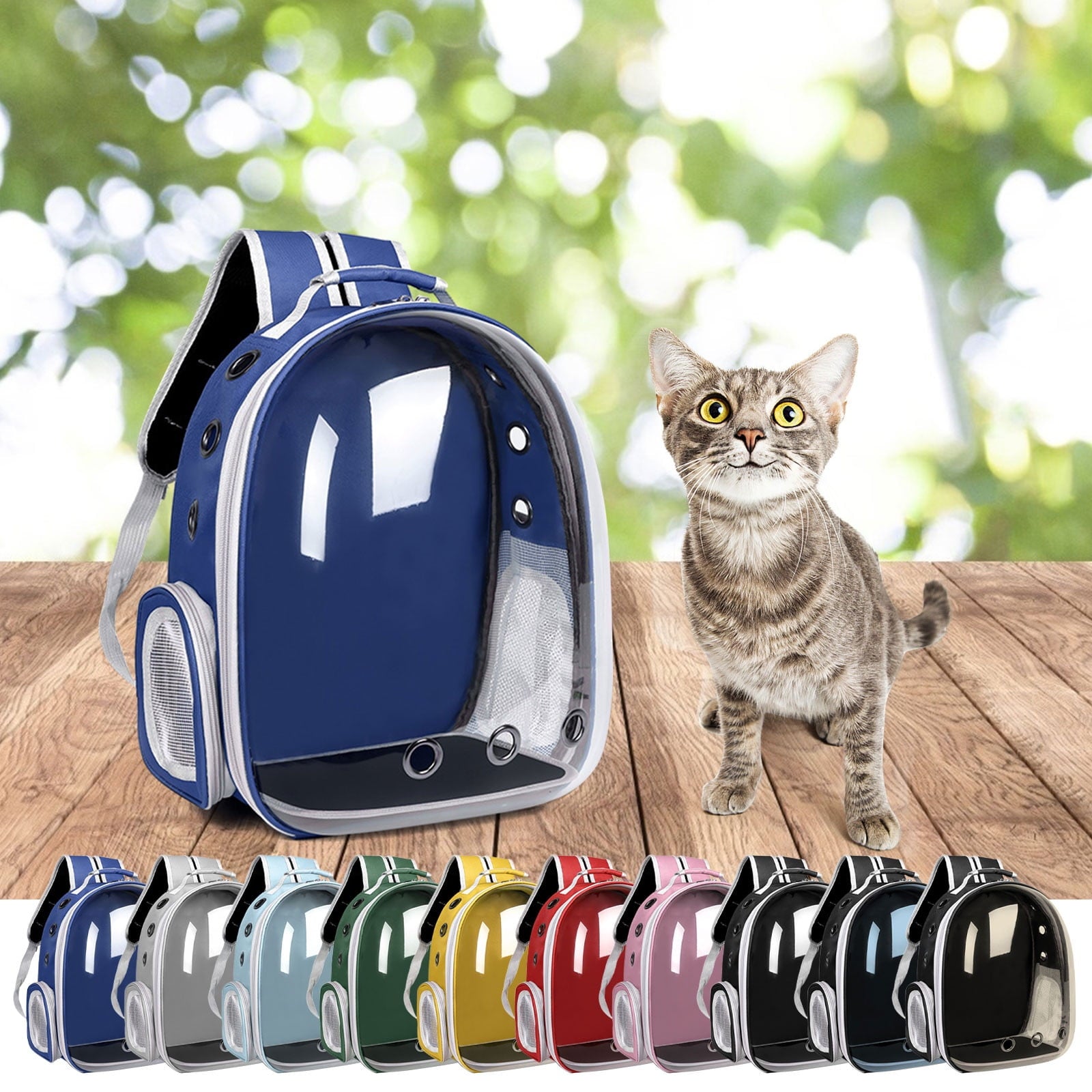 Infidev Cat Backpack Carrier Bubble Bag, Transparent Space Capsule Pet Carrier Dog Hiking Backpack, Small Dog Backpack Carrier for Cats Puppies Travel Carrier Outdoor Use