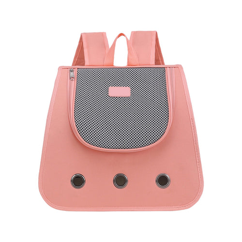 Cat Carrier Backpack | Foldable Breathable Pet Bag for Travel, Hiking, Walking | Portable Large Capacity Nylon with Mesh Ventilation | Fits Pets Up to 15lb | 35x30x26cm | Multiple Colors