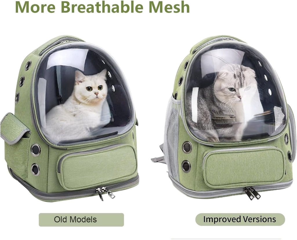 Comfortable Breathable Transparent Pet Backpack Carrier for Cats and Dogs