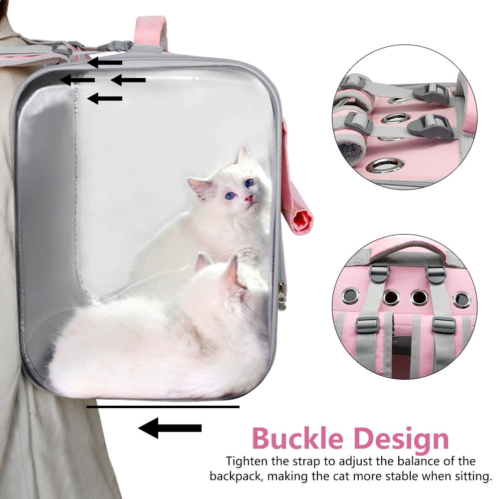 Beirui Pet Dog Cat Carrier Backpack Outdoor Travel Bag Breathable Mesh Carry Bags for Hiking Bike