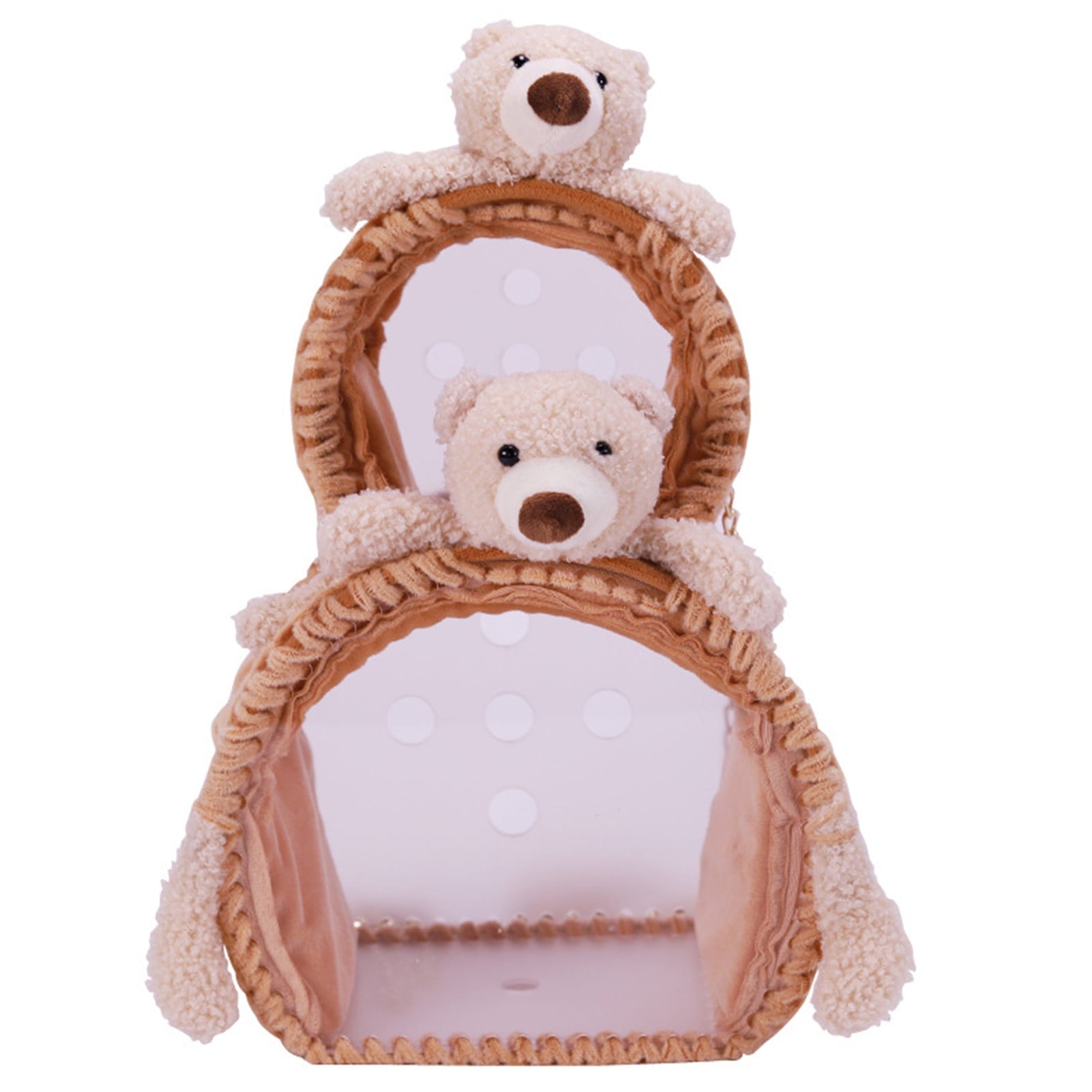 Cheer.US Pet Carrier Backpack, Cute Doll Decor Portable Small Animals Hamster Chinchilla, Designed for Travel, Hiking, Walking & Outdoor Use