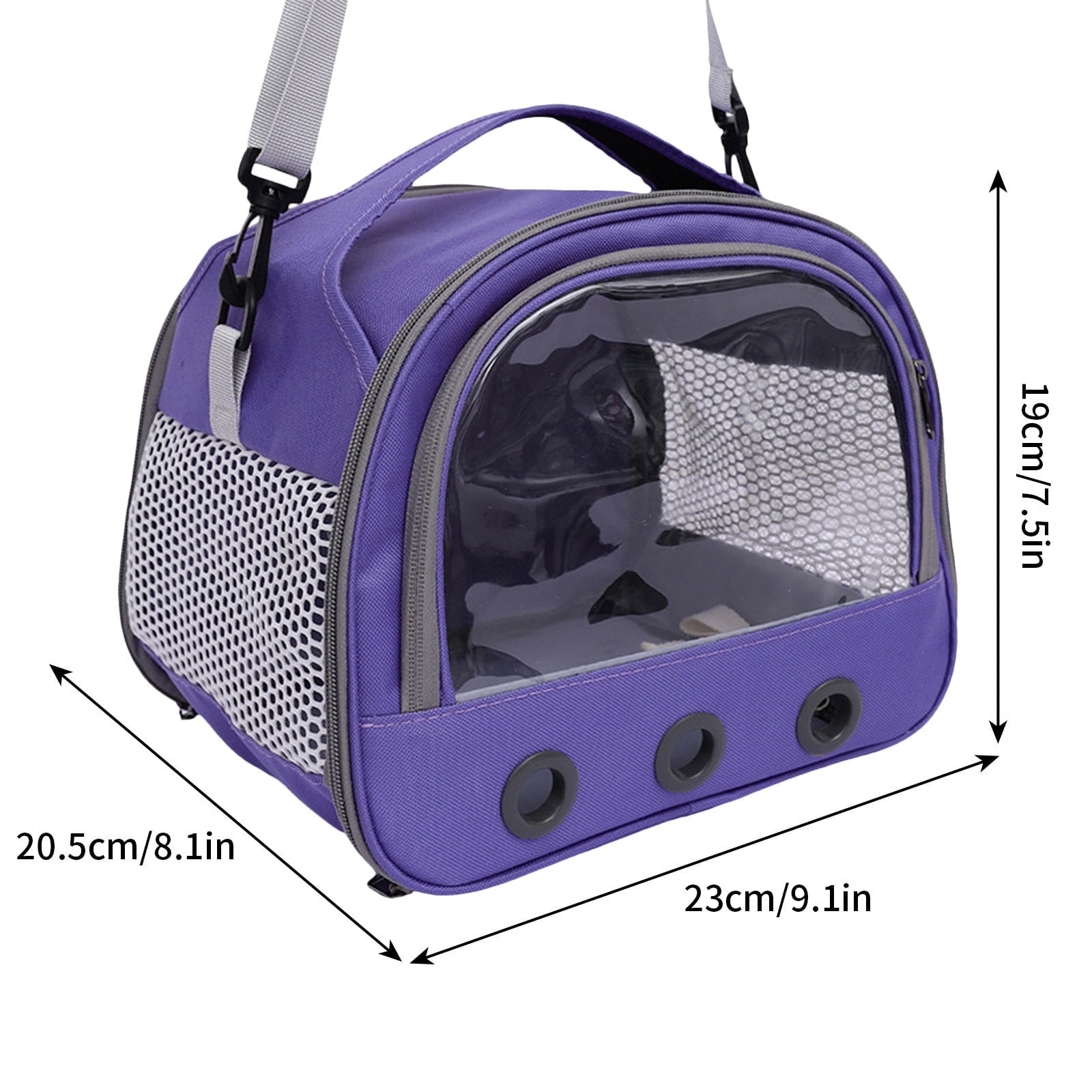 IGEED Bird Carrier Travel Cage,Pet Travel Carrier Backpack,Bird Travel Carrier,Portable Breathable Shoulder Bag Foldable Bird Excursion Bag for Small Parrots Hamsters
