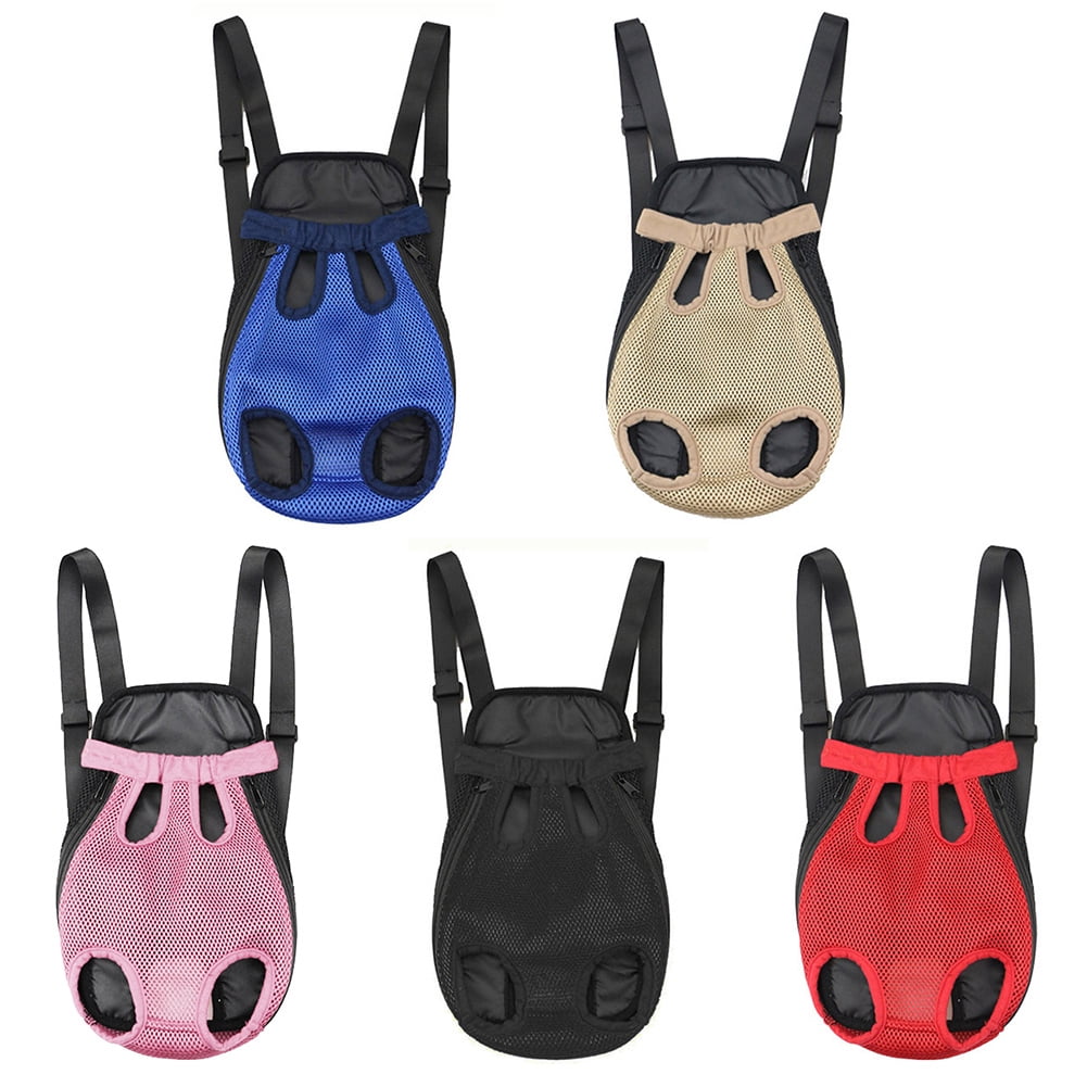 Deyuer Pet Carrier Backpack Adjustable Front Cat Dog Legs Tail Out Chest Travel Bag