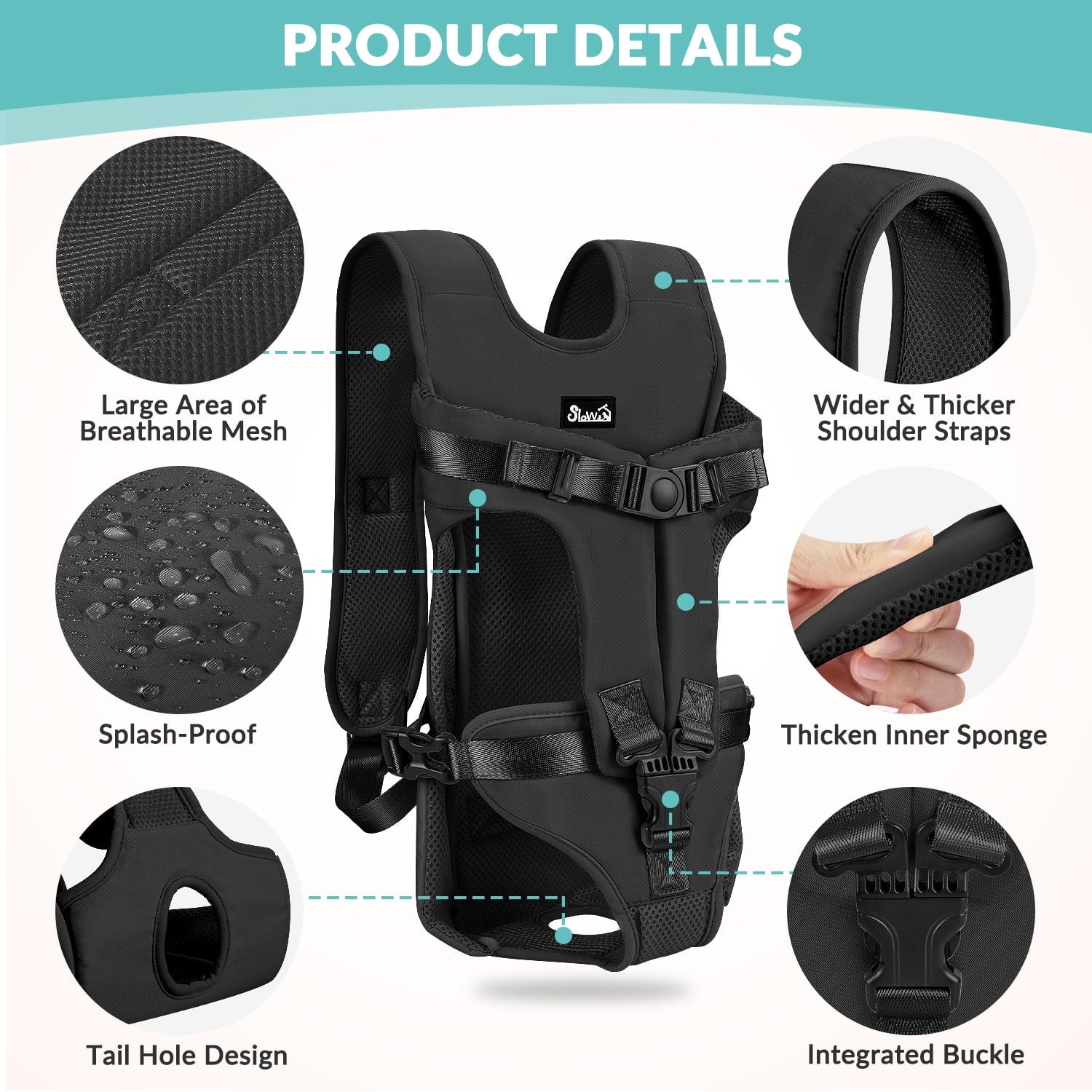 AUTOWT Pet Carrier Backpack - Breathable & Adjustable Design for Small Medium Dogs, Suitable for Outdoors