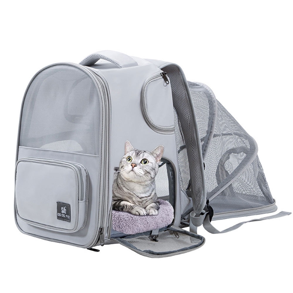 Cat Carrier - Expandable Pet Backpack Carrier for Cats up to 13lbs, Dogs up to 11lbs, Cat  Dog Carrier Backpack for Travel Hiking