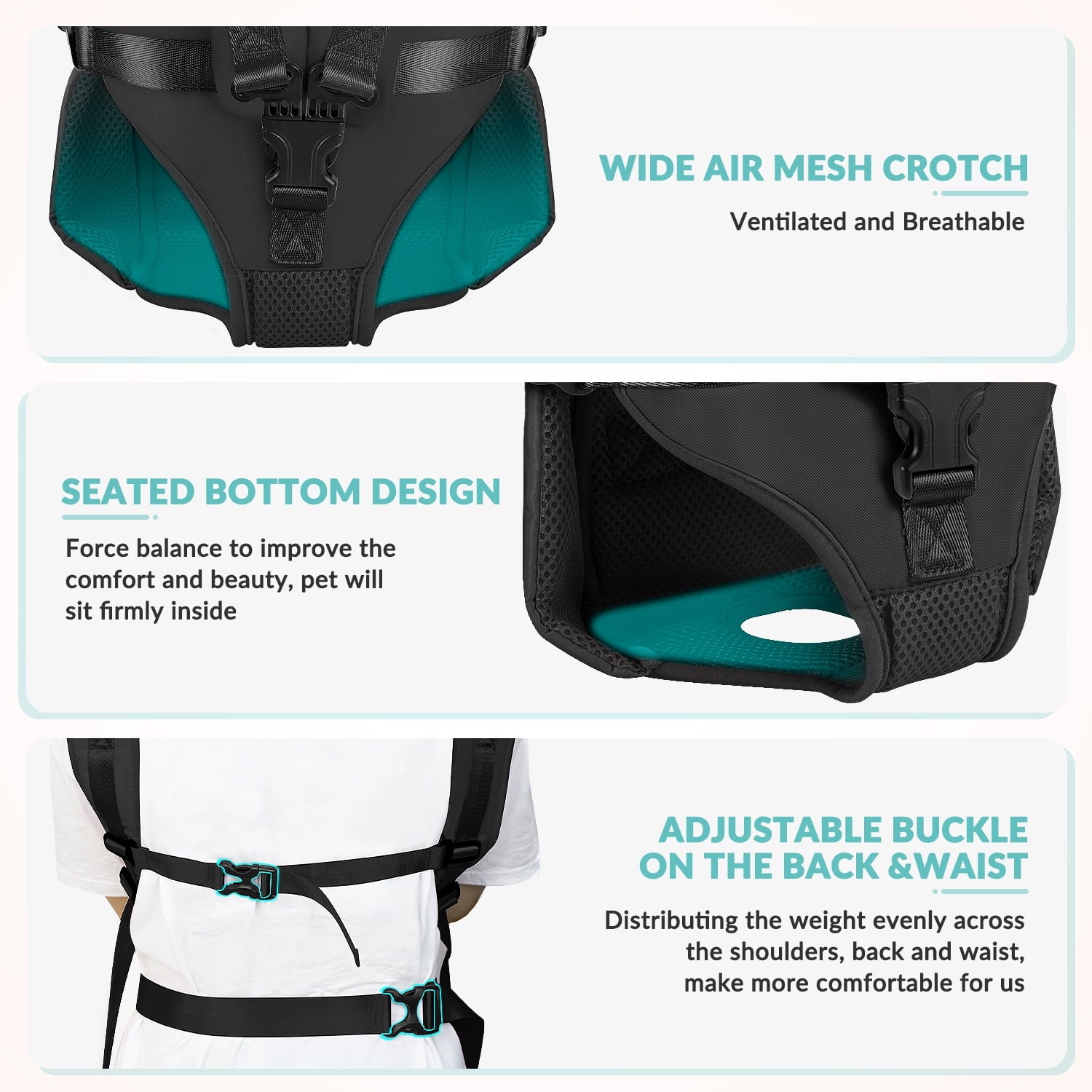 AUTOWT Pet Carrier Backpack - Breathable & Adjustable Design for Small Medium Dogs, Suitable for Outdoors