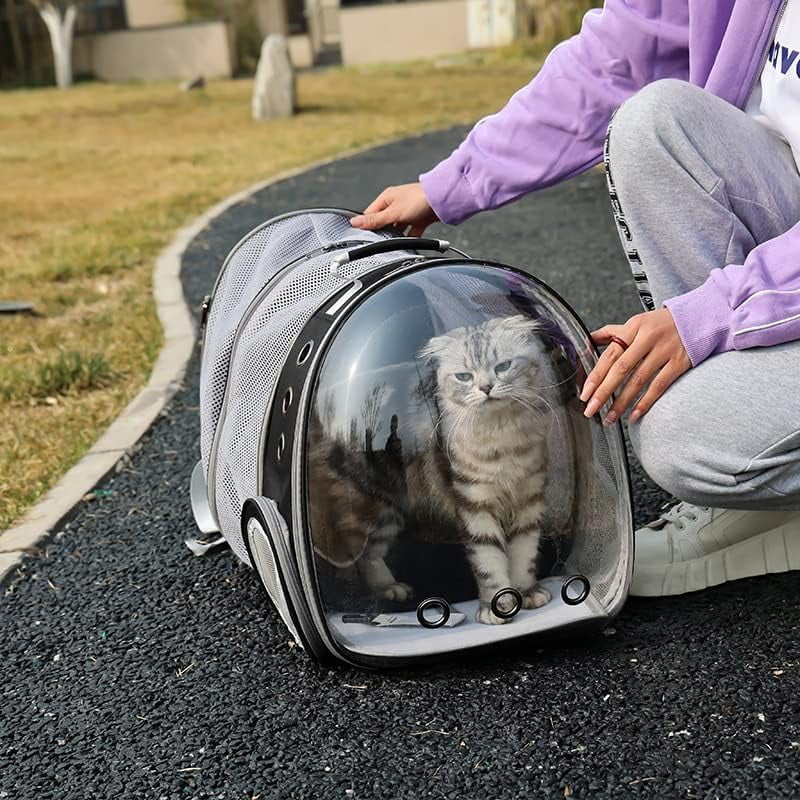 Expandable Cat Backpack Carrier, Airline Approved Pet Travel Bubble Backpack for Large Cats up to 20 lbs, Small Dogs and Kittens