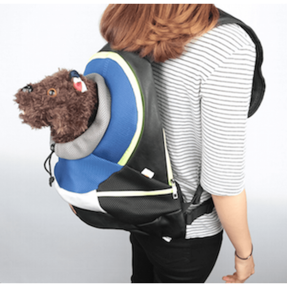 Pet Carrier Mesh Backpack, Blue