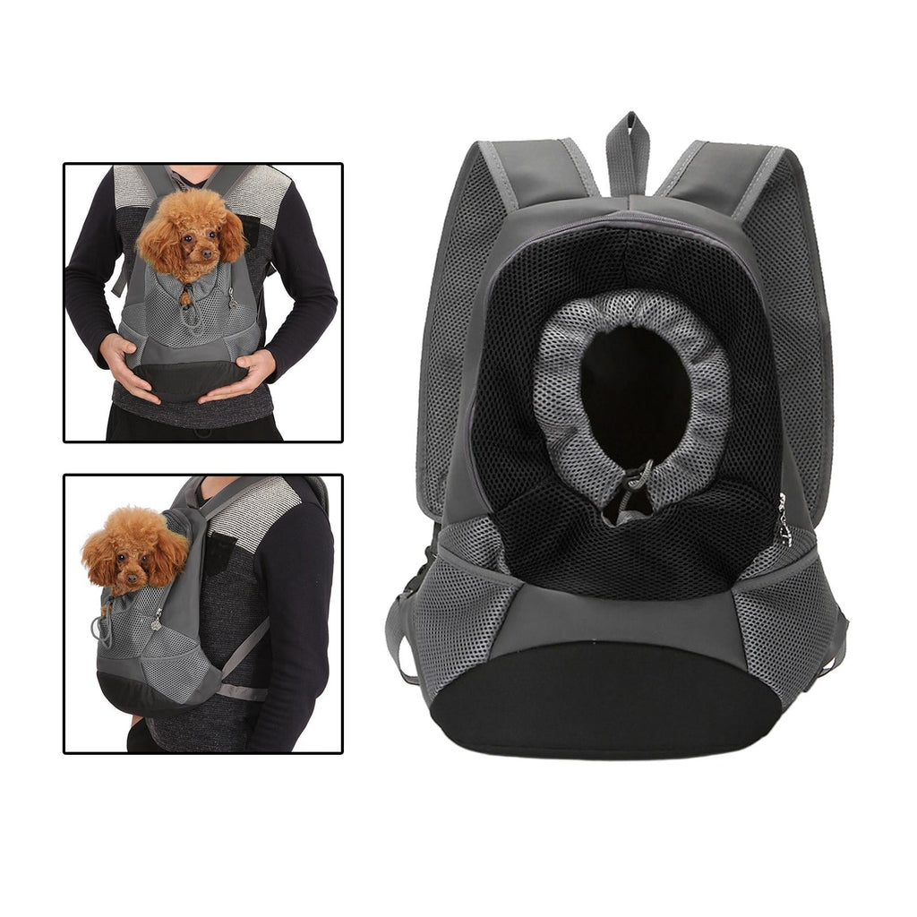 perfeclan Dog Carrier Backpack, Pet Carrier Backpack, Side Mesh Pocket, Small Dog Front Backpack, Small Pet Travel Bag for Hiking Travel L