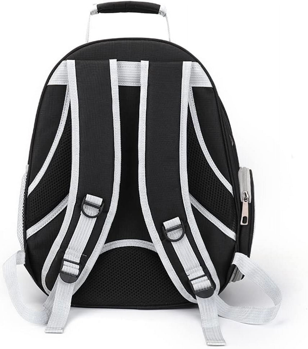 Cat Backpack Carriers Bag, 12.6"x10.24"x16.14"(LxWxH) Waterproof Breathable Pet Carrier Airline Approved for Cat & Small Dog (Black)