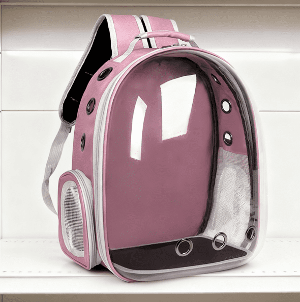 Space Capsule Pet Backpack - Airline Approved Clear Bubble Carrier for Cats & Small Dogs - Breathable Travel Carrier with 360掳 View for Hiking, Shopping & Outdoor Adventures