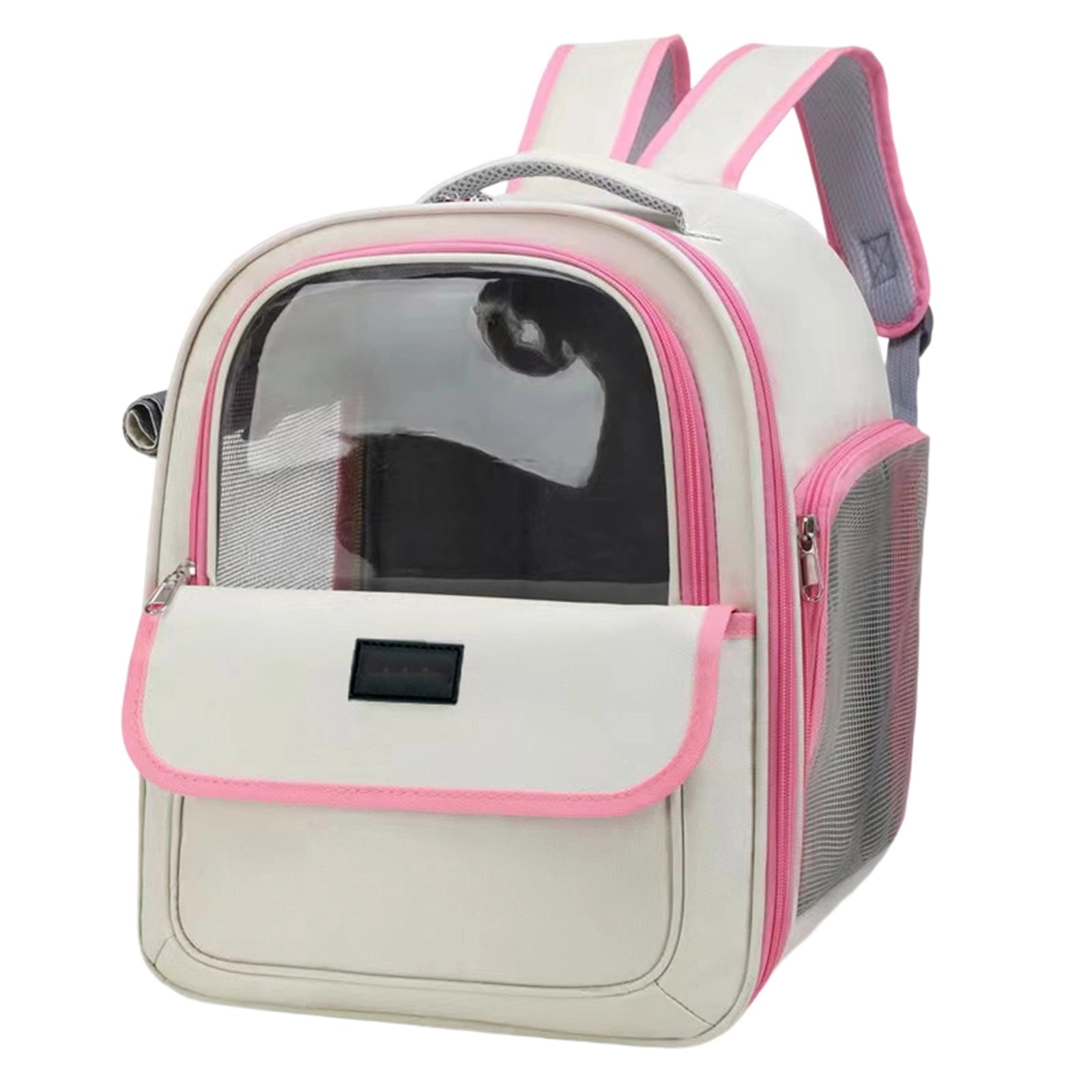 Pet Carrier for Cats and Small Dogs – Breathable Mesh Backpack with Large Opening, Multiple Pockets, Handheld & Backpack Style, 18L Capacity