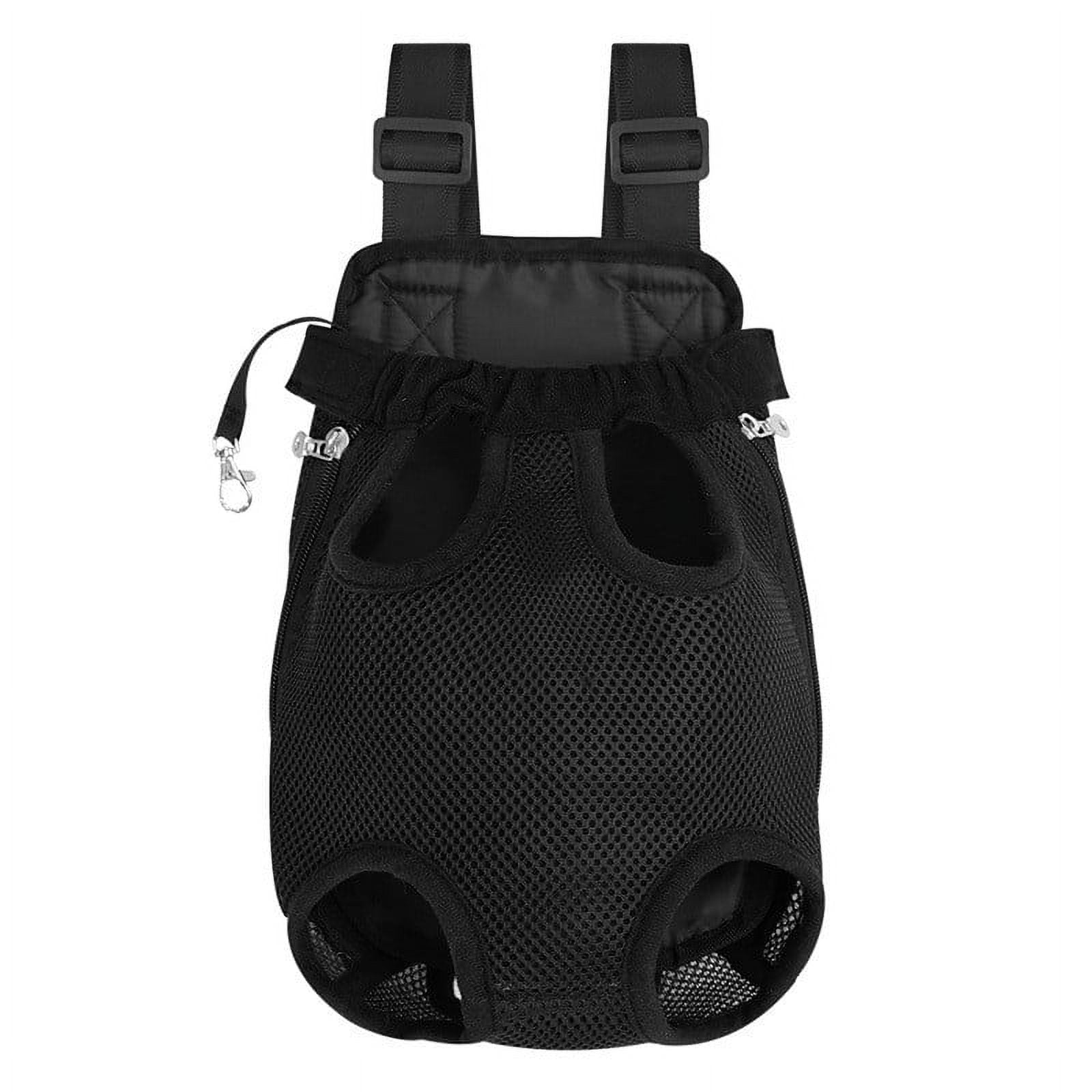 Clearance Kbndieu Cat Carrier Backpack, Adjustable Pet Front Cat Dog Carrier Backpack Travel Bag, Legs Out, Easy-Fit for Traveling Hiking Camping (Black)