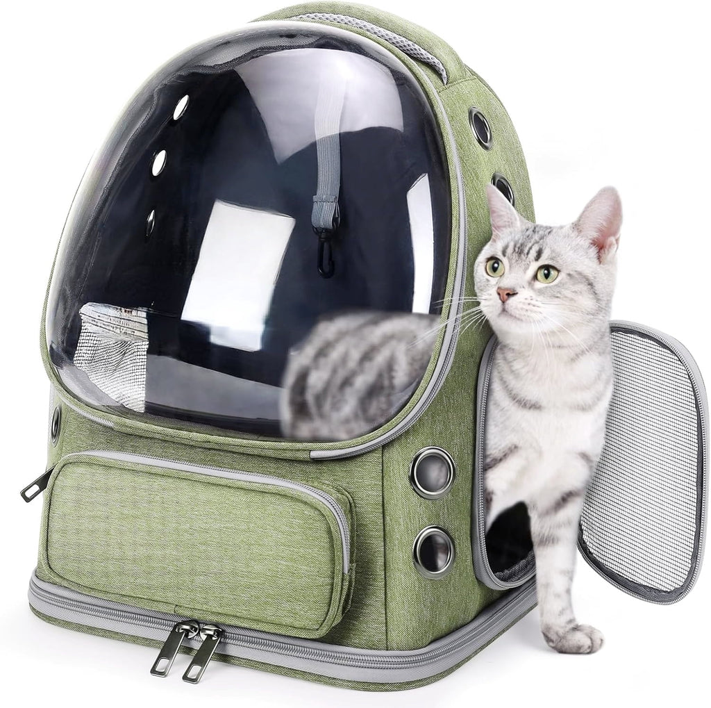 Comfortable Breathable Transparent Pet Backpack Carrier for Cats and Dogs