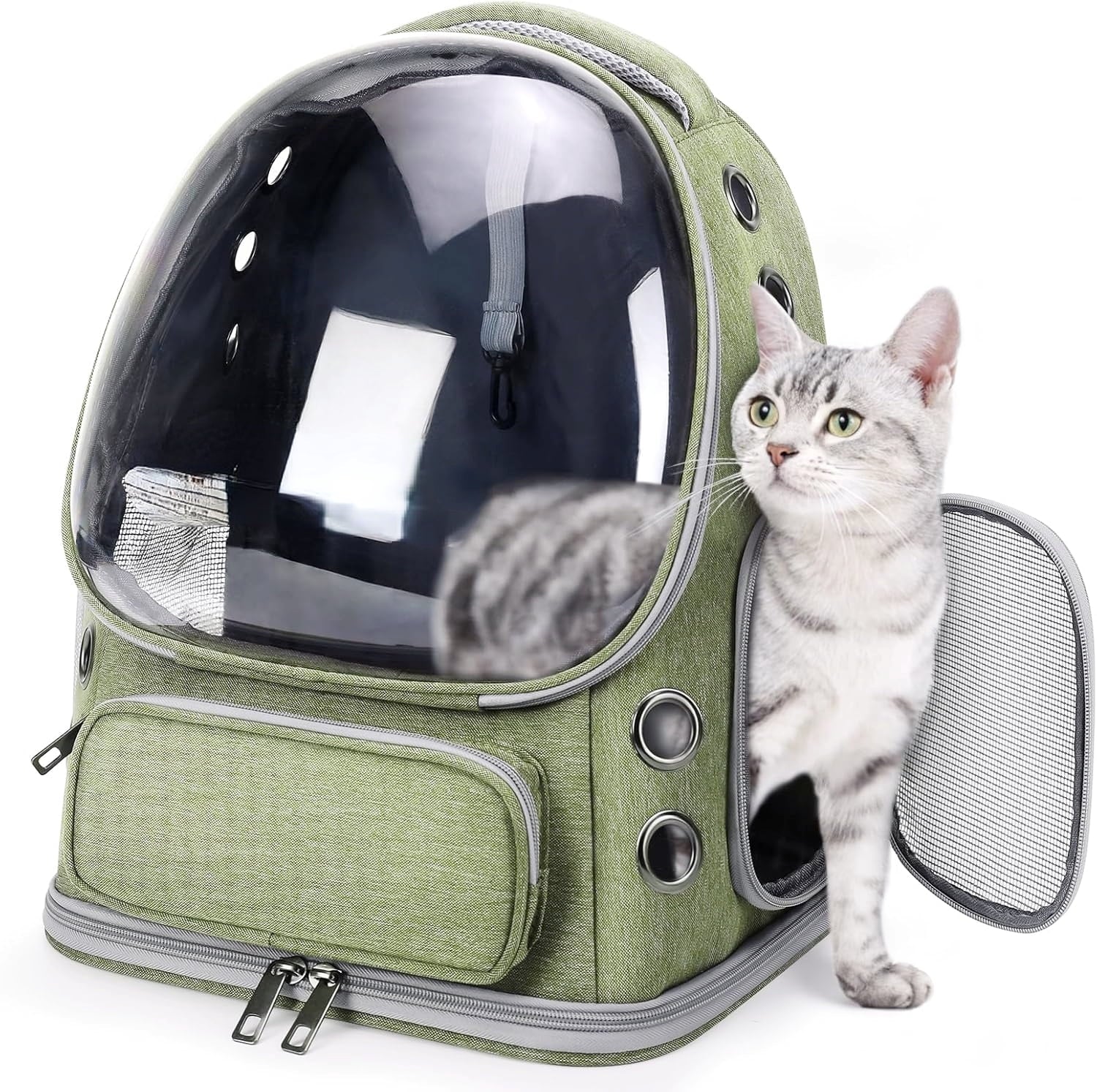 Comfortable Breathable Transparent Pet Backpack Carrier for Cats and Dogs