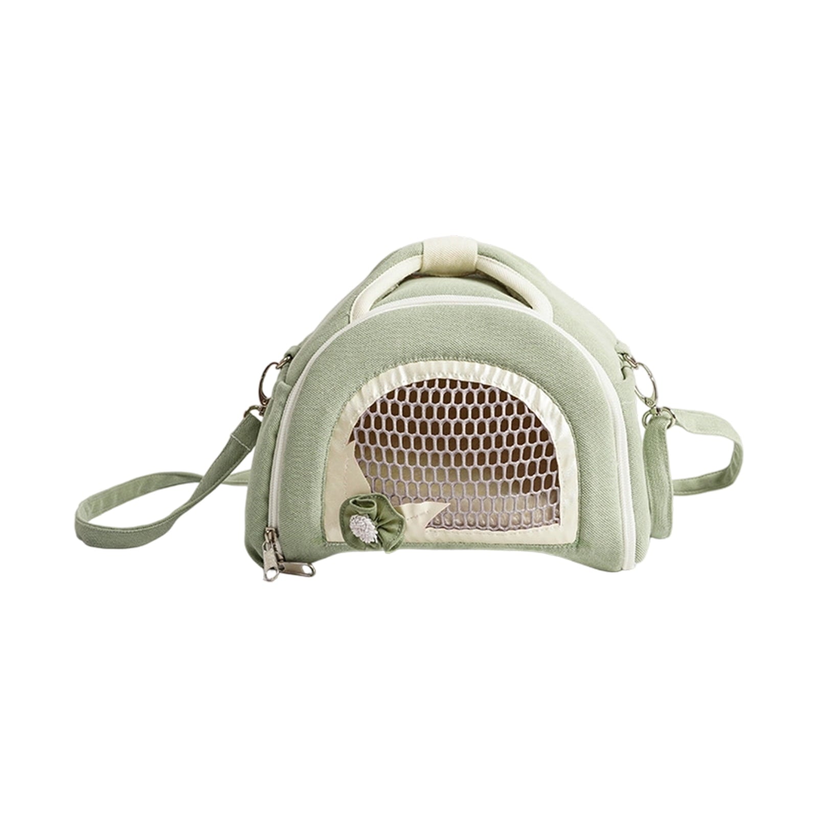 Crossbody Visible Small Pet Carrier Backpack For Outdoor Use, Breathable & Warm Portable Anti - Loss Pet Carrier With Adjustable Straps For Small Pets During Vet Visits, Daily