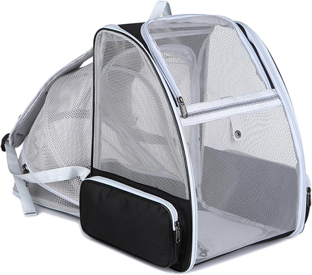 Expandable Pet Carrier Backpack for Cats & Small Dogs – Airline Approved, Breathable Mesh Design, Foldable Travel Bag for Hiking, Camping & Daily Use